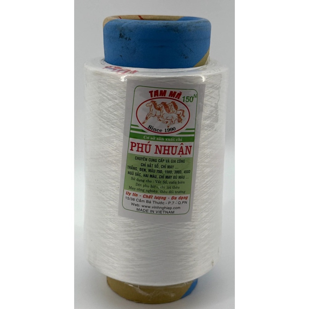150N Industrial Sewing Thread White 150D Cone Tam Ma Vietnam Polyester Spool 779